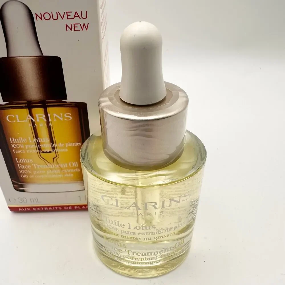 Clarins NIB Sealed Lotus Face Treatment Oil 30ml 1 fl oz
